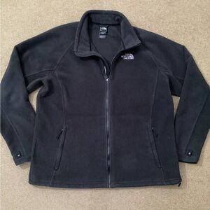 The North Face Women’s XXL Black Fleece Jacket Semi-Fitted Flattering Seams